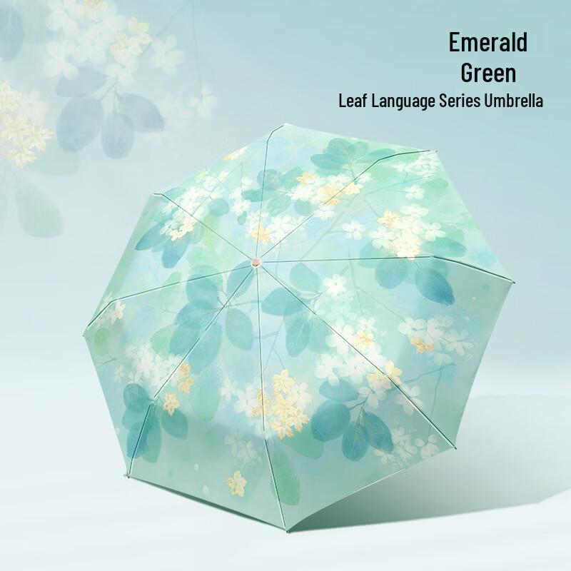Luban Lady Compact Five-Fold Sun & Rain Umbrella