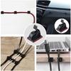 20 Pcs Cable Clips Self Adhesive Cord Management Black Wire Holder Organizer Clamp Self-adhesive Car Wire Clip Accessories