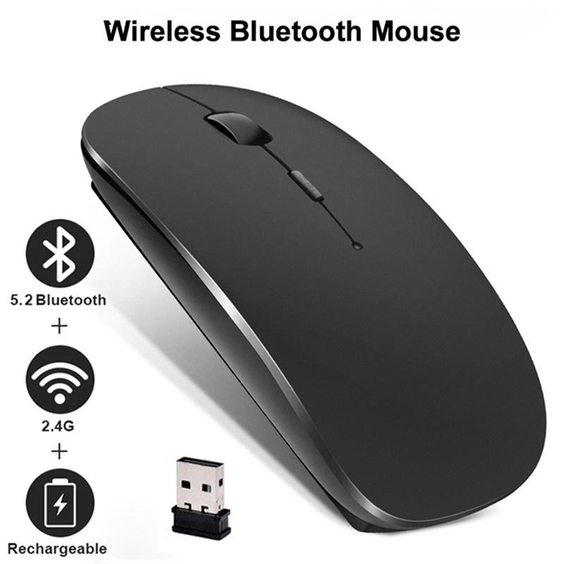 Universal Bluetooth-compatible Mouse Wireless Mouse Silent Computer Mice Portable Working Gaming Mouse For Laptop Tablet