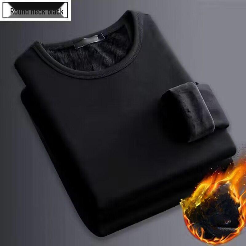 

Повседневная футболка с длинным рукавом из вельвета для осени и зимы M чёрный