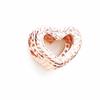 Brillante Europeo Bricolaje Serie Oro Rosa Chapado Flor BOO Colgante Clip Pata Corazón Cuenta Ajuste Pulsera Plata Joyería Regalos