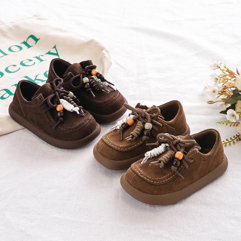 2025 Winterprinzessin Retro Kleine Leder Birkenstock Schuhe für Mädchen