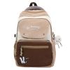 Color Block Student Schoolbag Women's Large Capacity Backpack