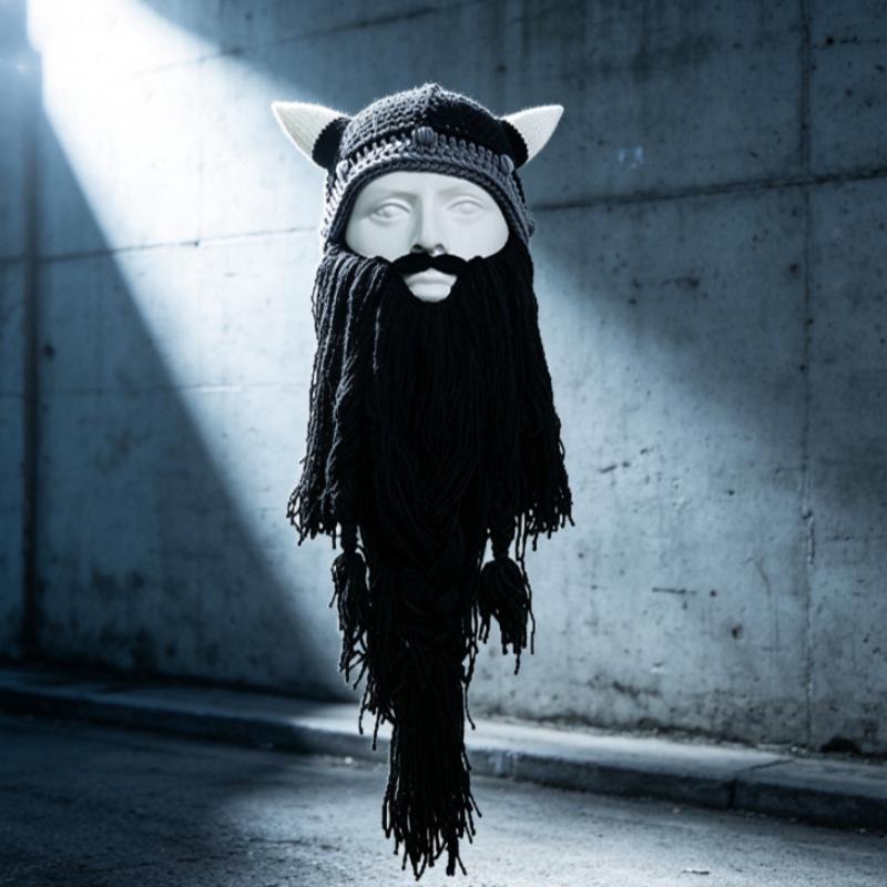Cappelli da Festa Creativi con Barbe Grandi - Accessori Divertenti e Strani per Halloween Autunno/Inverno