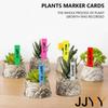 100pcs Waterproof PVC Plant Label Markers for Garden Plants Classification Sorting Sign Tags Nursery Labels