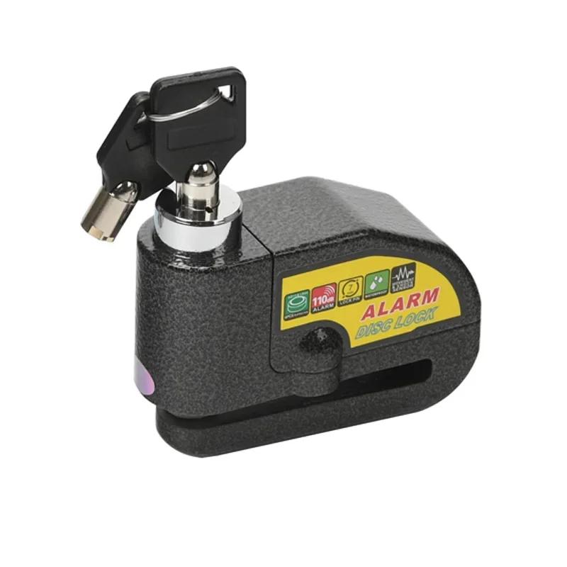 Motorcycle and Bicycle Alarm Clock Disc Lock Set, Brake Lock for Motorcycle and Bicycle