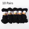 10 Pairs of Women's Summer Ultra Thin Invisible Transparent Crystal Silk Anti Hook Silk Short Socks