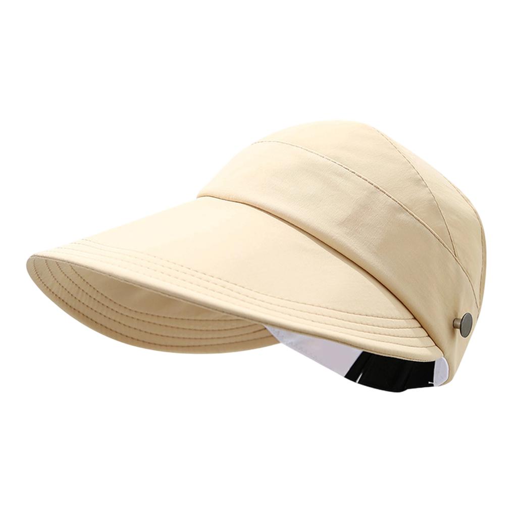 Women's Open Top Ponytail Visor Hat with, Sun Hat for Outdoor Activities