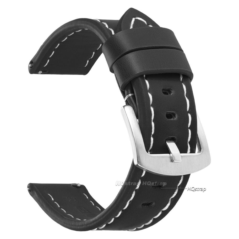 Leather Watch Band for Seiko Quick Release Sport Vintage Strap 18mm 20mm 22mm 24mm Watchband Army Sport Bracelet for Smartwatch