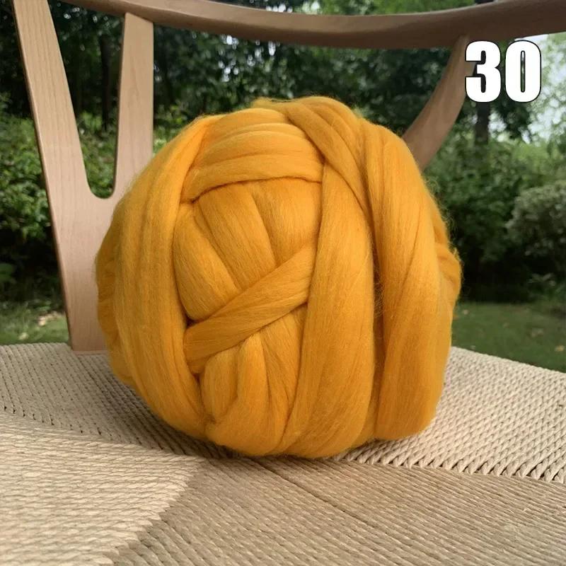 

Top Notch Superfine Merino Fiber for Spinning & Felting Soft Combed Top Roving In Stunning Color Diy for Arm Knitting Blanket