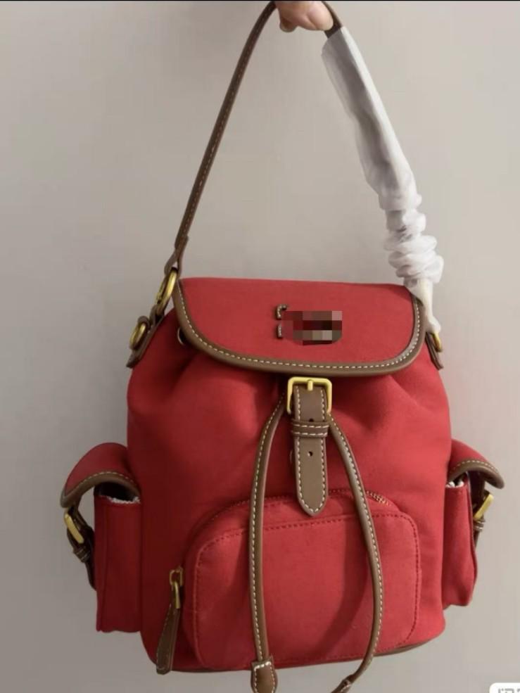 MlUMlU2025 Retro Canvas Backpack: Women's College Style, Large Capacity, Single Shoulder Bag