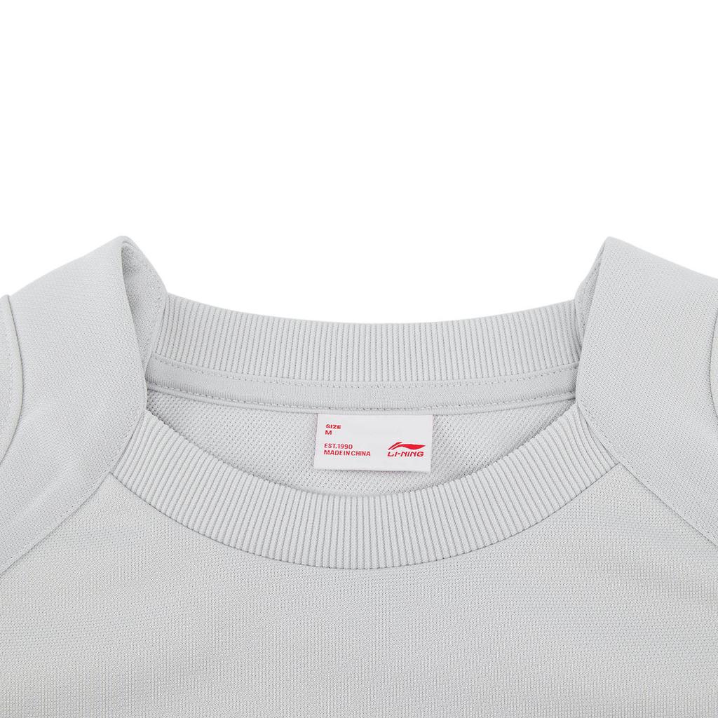 Li Ning Trendy Sports Series Reflective Loose Pullover Sweatshirt Women sweatshirt AWDW192-1