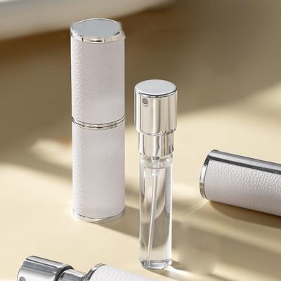 Frasco de Perfume Recarregável de 8ml Couro de Alta Qualidade Sub-frasco Portátil Mini Viagem Vazio Recipientes Cosméticos Atomizador Spray Vidro