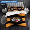 3PCS Wests Tigers Roar Strength And Pride Bedding Set 2D Printing (Includes 1 Duvet Cover + 2 Pillowcases Coreless), Bedroom decor,Fan gift
