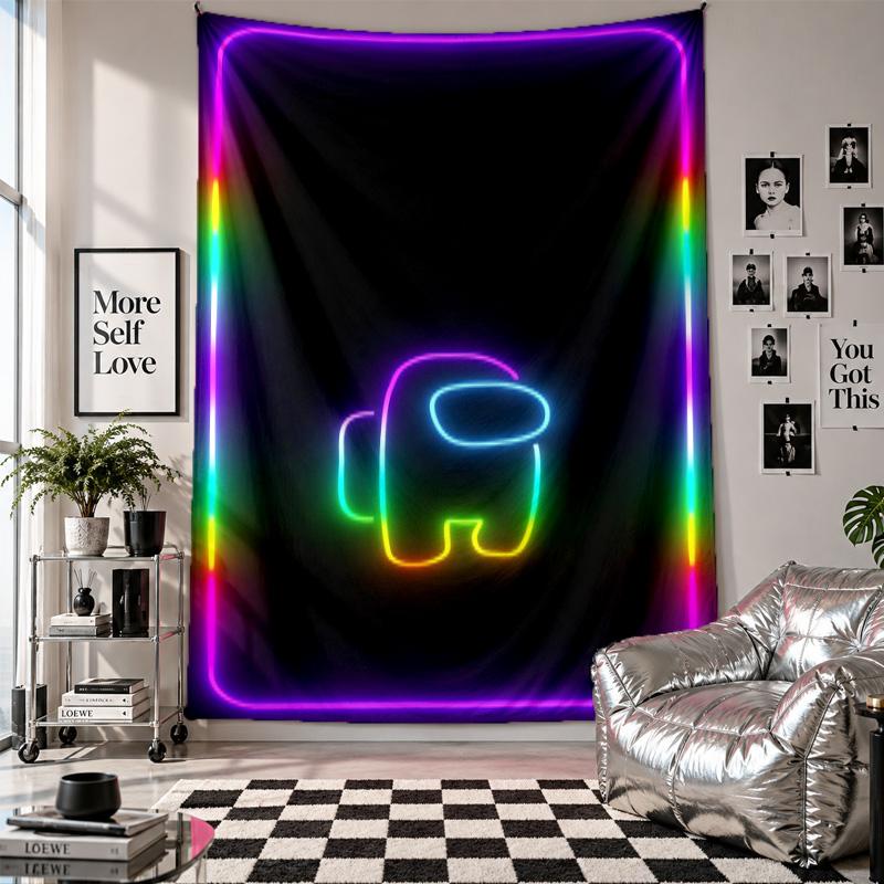 Wall TapestryAmong Us Art Hanging Cloth Decorative Background Cover for Room Decoration