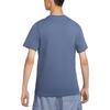 Nike T Shirts Men's Fen Blue Crew Neck Moderate Straight Fit BV0508-491