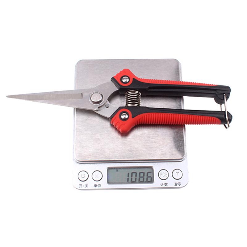 Garden Tools Anti-Slip Gardening Pruning Shear Scissor Stainless Steel Cutting Tools Set Pruner Tree Cutter Home Tools 200mm NEW