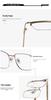 Trendy Men's Ultra-Light Anti-Blue Light Eyeglasses with Clear Lenses (Model 8040)