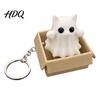 Kleiner festlicher Schlüsselanhänger 3D-gedruckt Halloween Fidget Schlüsselanhänger Niedliches Mumien Geister Katzen Spielzeug Kreative Dekoration Mini Rucksack Anhänger Schmuck Neuheit