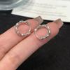 Seven Grains of Rice Sterling Silver 990 Earrings for Women - Summer Fashion Ear Studs & Cuff