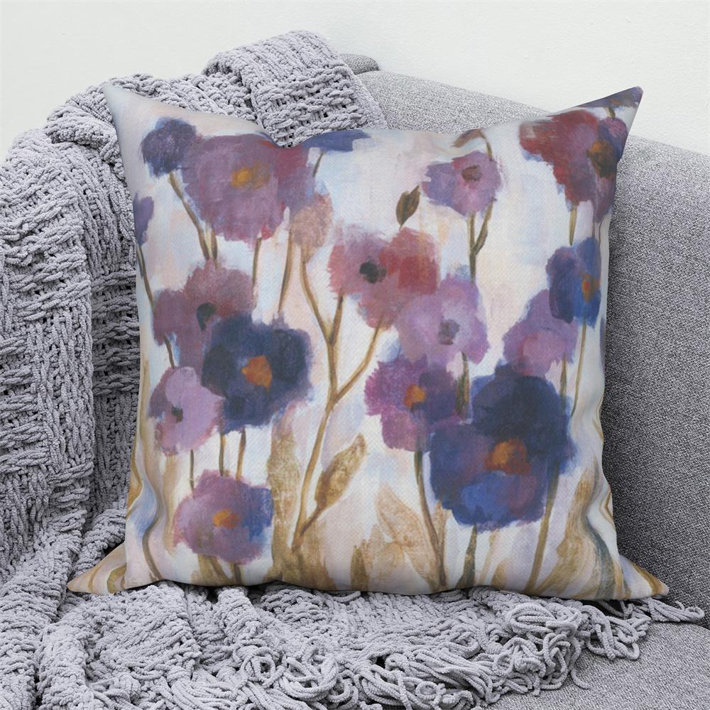 Juste De Coussin Florale D'interconnexion, Décor De Canapé De Maison De Ferme, Jeté De Voiture, Pivoine, Annie, Imprimé