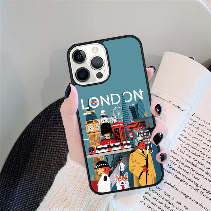 London Red Bus Big Ben Phone Case For iPhone 17 Air 16 15 13 12 11 14 Pro Max MAX 14 Plus Cover coque