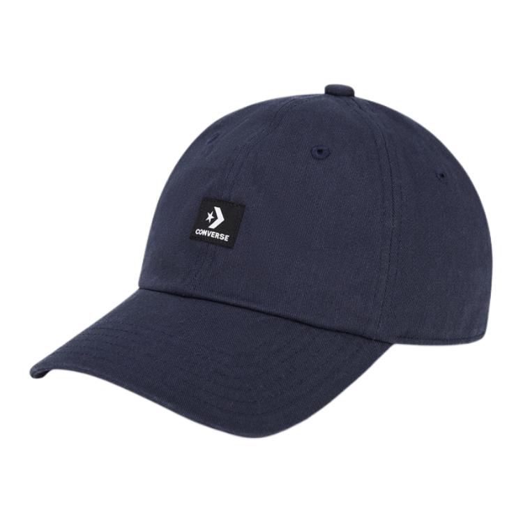 Converse Cotton Baseball Caps Unisex Marine Blue 10027420-A07 F