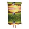 Colorful Soccer Ball Football Beach Towel Oversized Microfiber Quick Dry Bath Towel for Kids Adult Travel Pool Swimming Camping