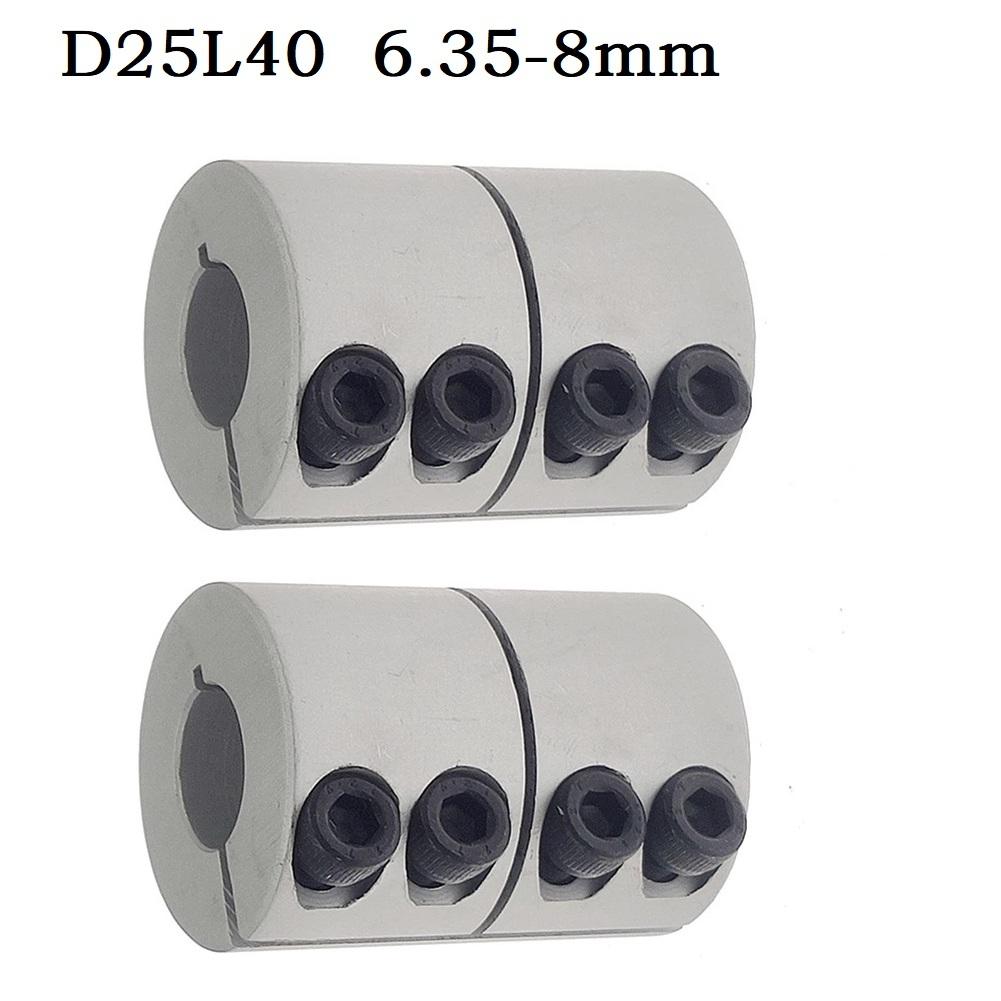 D25L40 Coupler Shaft Coupler Machine Connection Anti-corrosion Hard Aluminum Alloy Integrated Design For Machine Platform