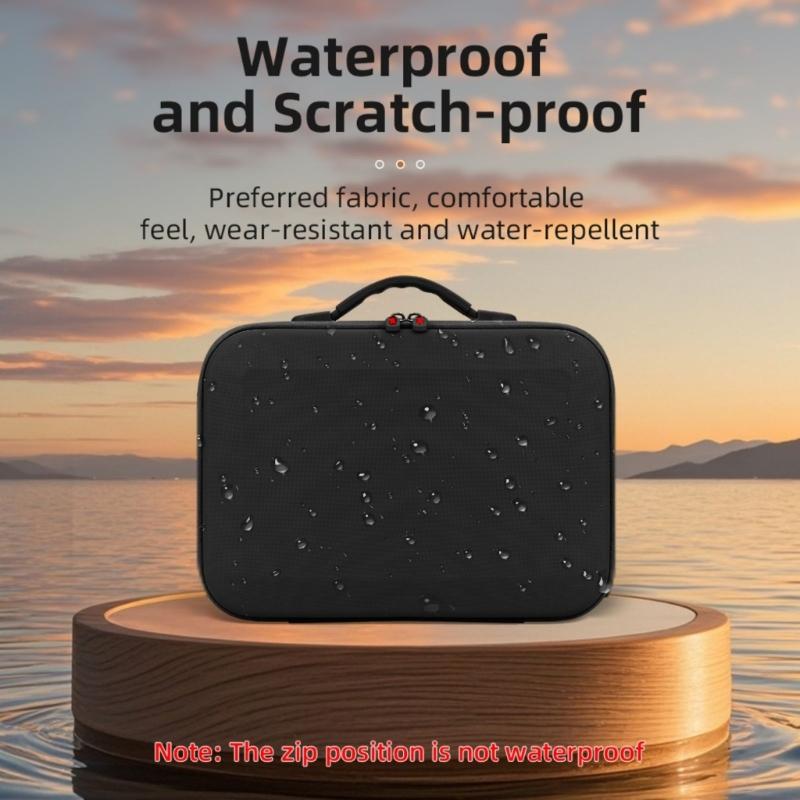 Portable Drones Carrying Case With Inner Compartments, Water Resistant For Drones, Lightweight Design Handbag