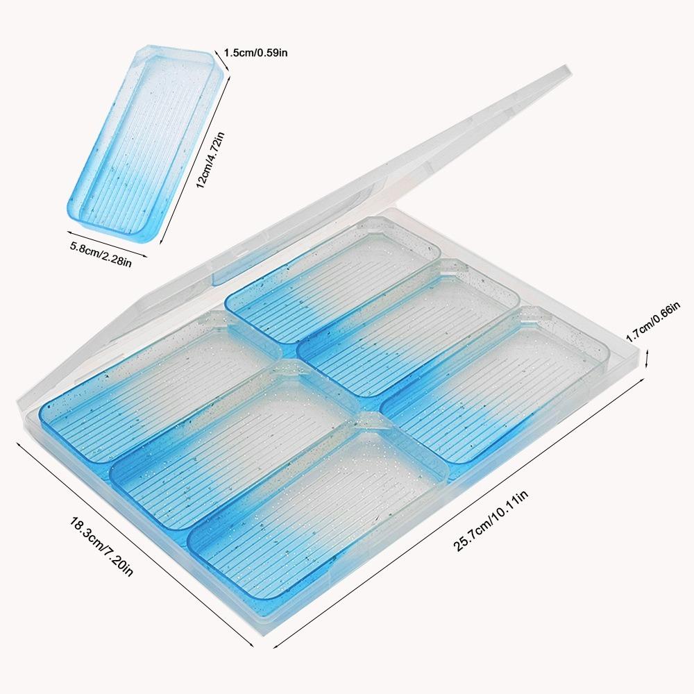 4/7/13Pcs Large Capacity Gradient Diamond Painting Trays Drill Storage Container for Nail Art