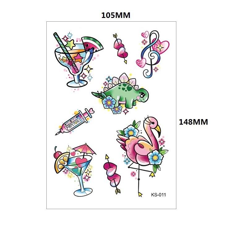 Kinder Tattoos Aufkleber Glitzer Goldstaub Cartoon Schmetterling Regenbogen Insekt Sonnenblume Farbset Niedliche Aufkleber