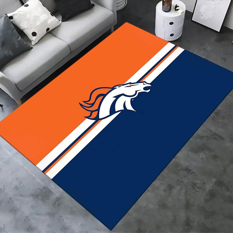 Denver Broncos Carpet Rug for Living Room Bedroom Home Sofa Decoration,Kids Play Non-slip Floor Mat