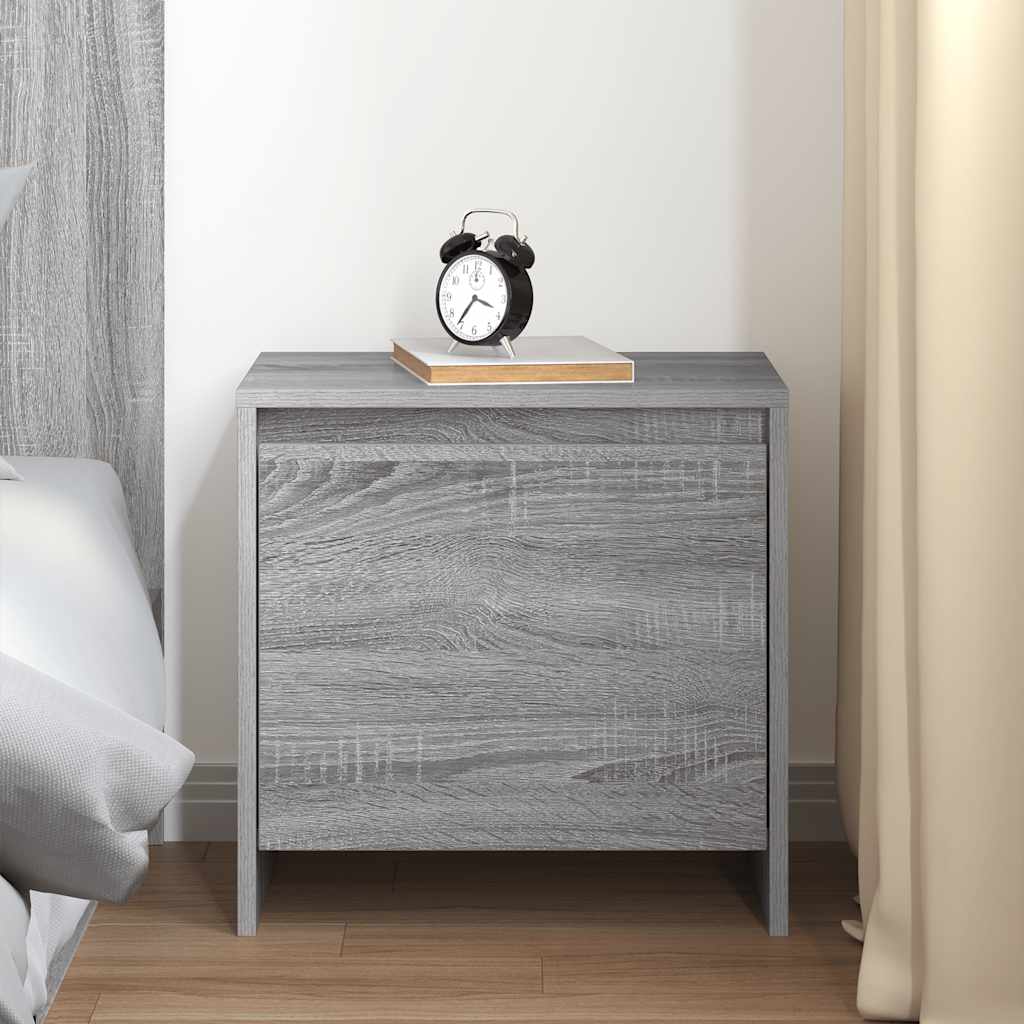 Nightstand Gray Sonoma 45x34x44.5 cm Particleboard