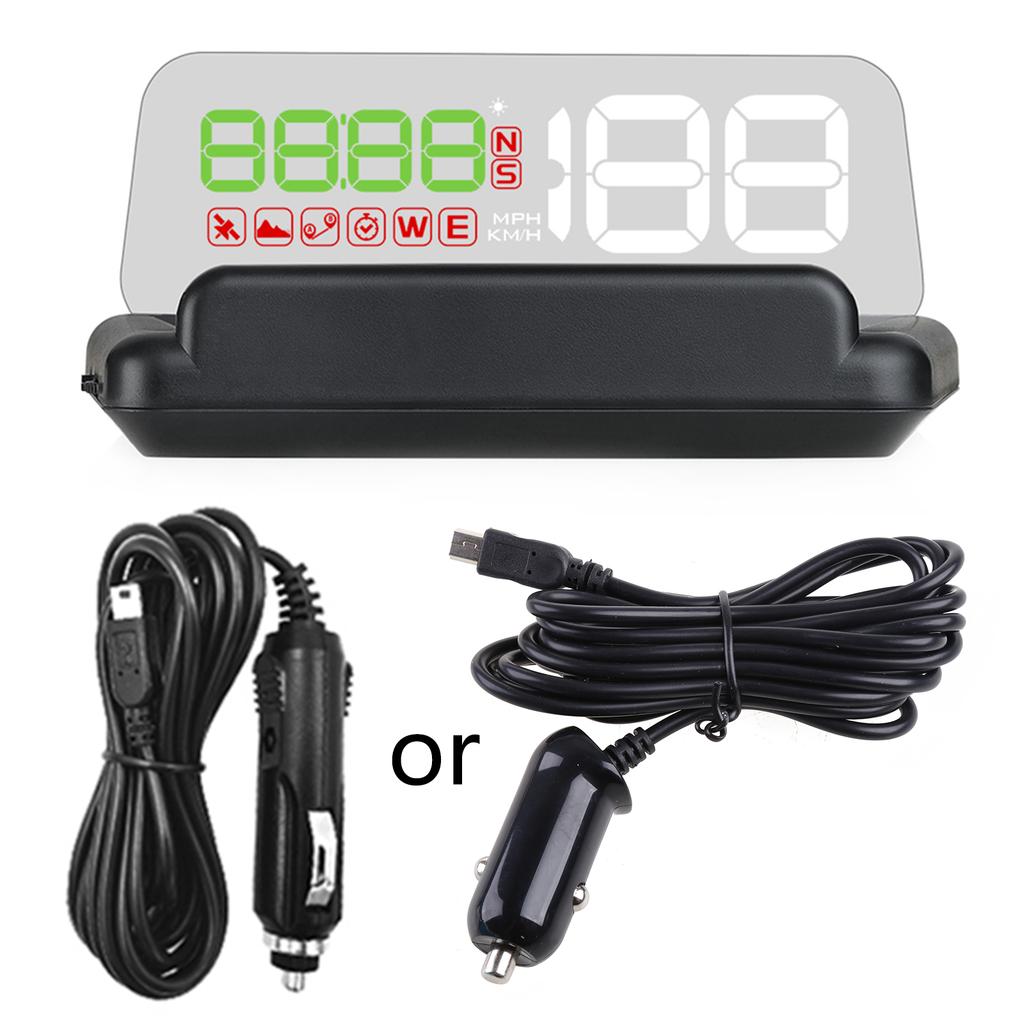 HUD High Definition GPS Speed Projector Speedometer Clear Font RPM Clock Fuel Consumption Portable Car for Head Up Displ