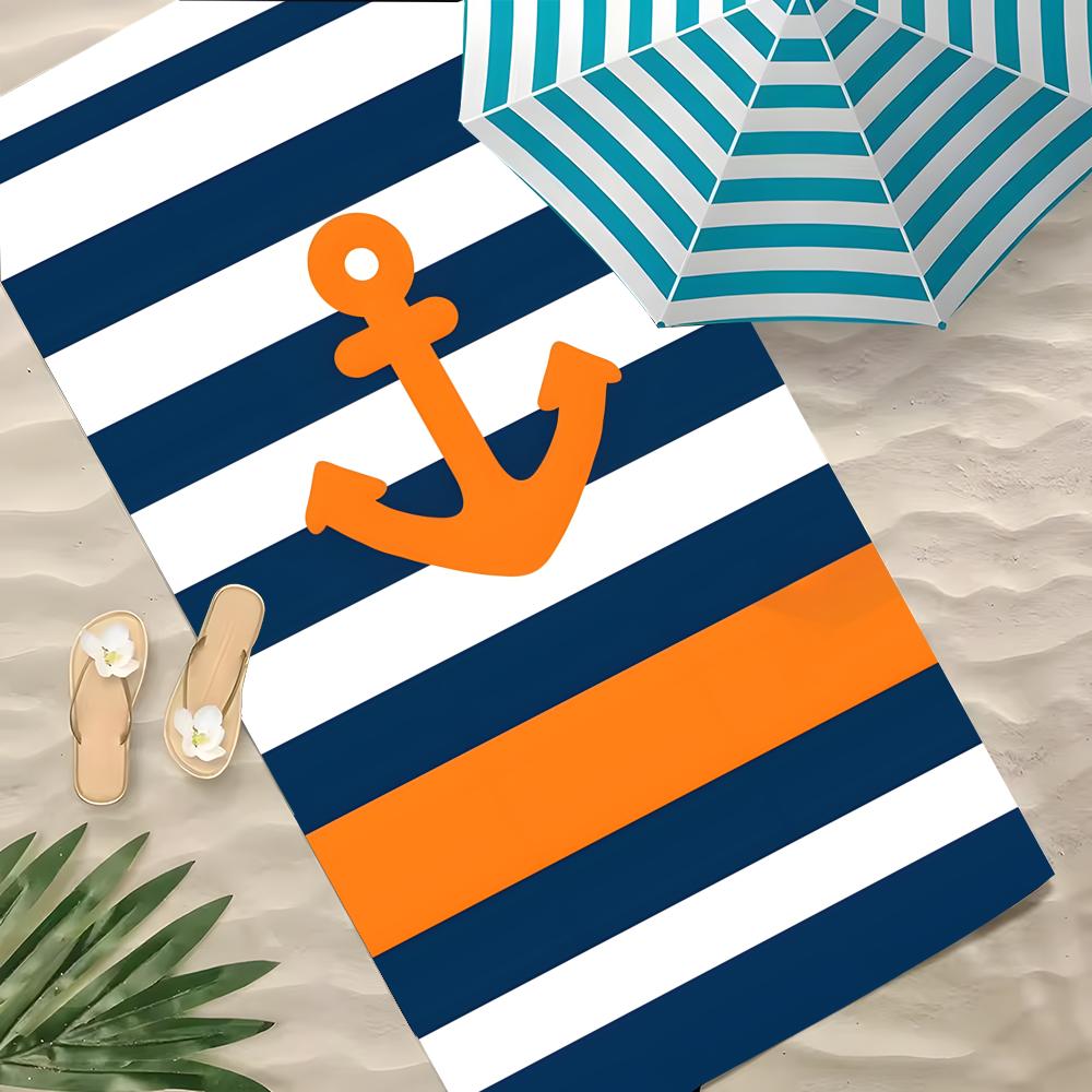 A-Anchor Towel Towel Beach Towel Oversized Quick Dry Towel Absorbent Soft Swim BeachTowels for Men Women