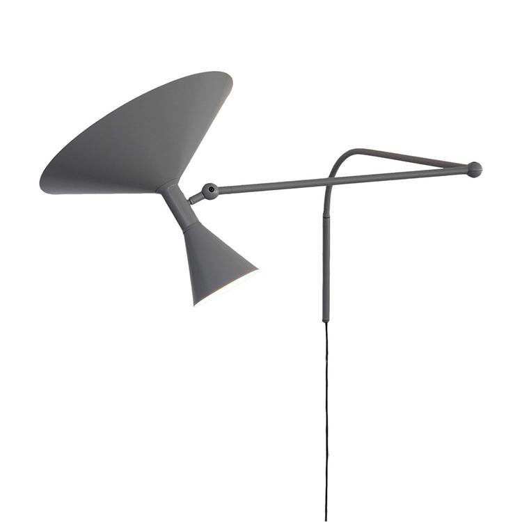 Italian Designer Minimalist Personality Bedroom Study Bedside Lamp Living Room Sofa Can Swing Rotating Horn Wall Lamp