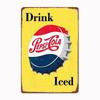 Vintage Pepsi Metal Tin Signs - Classic Art Posters, Nordic Style Wall Decor for Home Kitchen Club Pub