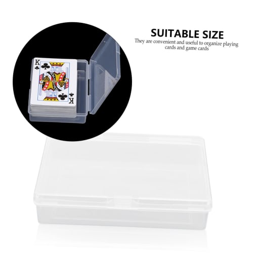 Toyvian 6-Piece Card Storage Box, Game Card Box, Game Card Case, Playing Card Container, Cardboard Storage Cube, Storage Container, Card Holder, PP Tr