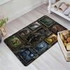 Dinosaur Gallery Pattern Rug Floor Mat for Living Room or Bedroom Soft and Comfortable Carpet a Gift for Birthday and Holiday.