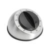 60-Minute Mechanical Kitchen Timer, Black, Stainless Steel, Chain Winding