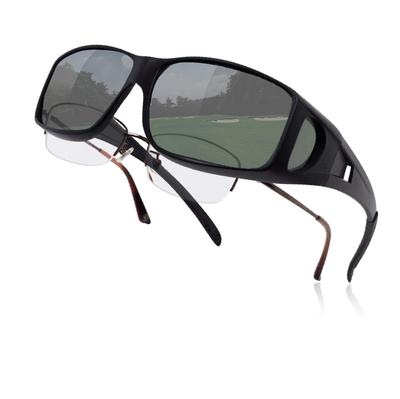 Sunglasses That Can Be Worn Over Glasses and Strap for UV Light Gray [DOYA FACE] Over-the-shoulder [Case Included] Polarized, Photochromic, Driving,