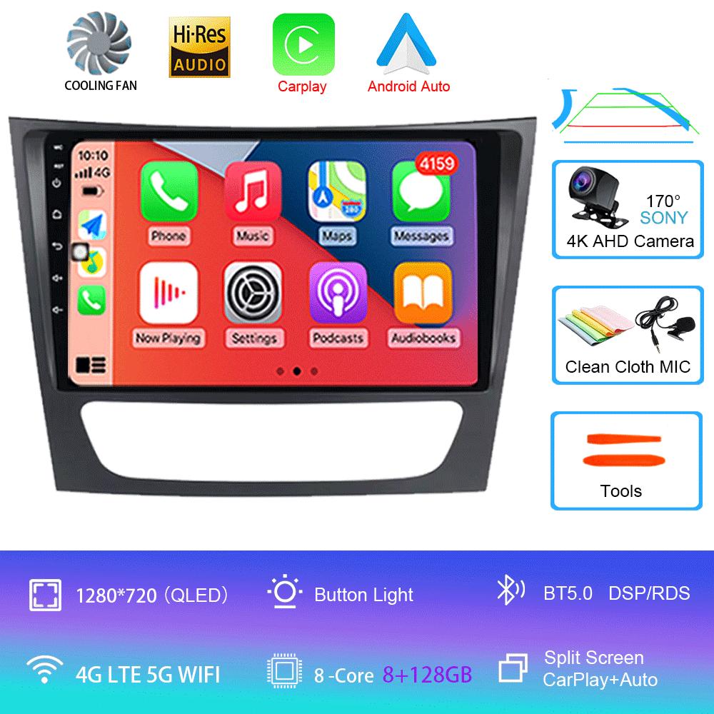 Pentru Mercedes-Benz E-class W211/CLS-class 2005-2008 2din Radio Auto Android 14 Player Multimedia Auto GPS WIFI Carplay DSP Monitor