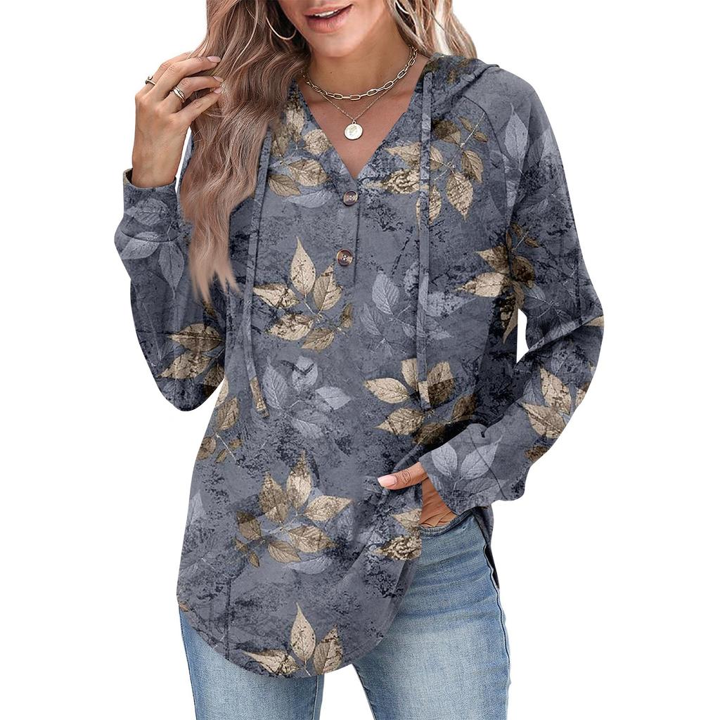 Women's Fashion Women's Lightweight Long Sleeve Pullover With Pockets Preppy Graphic Hoodie
