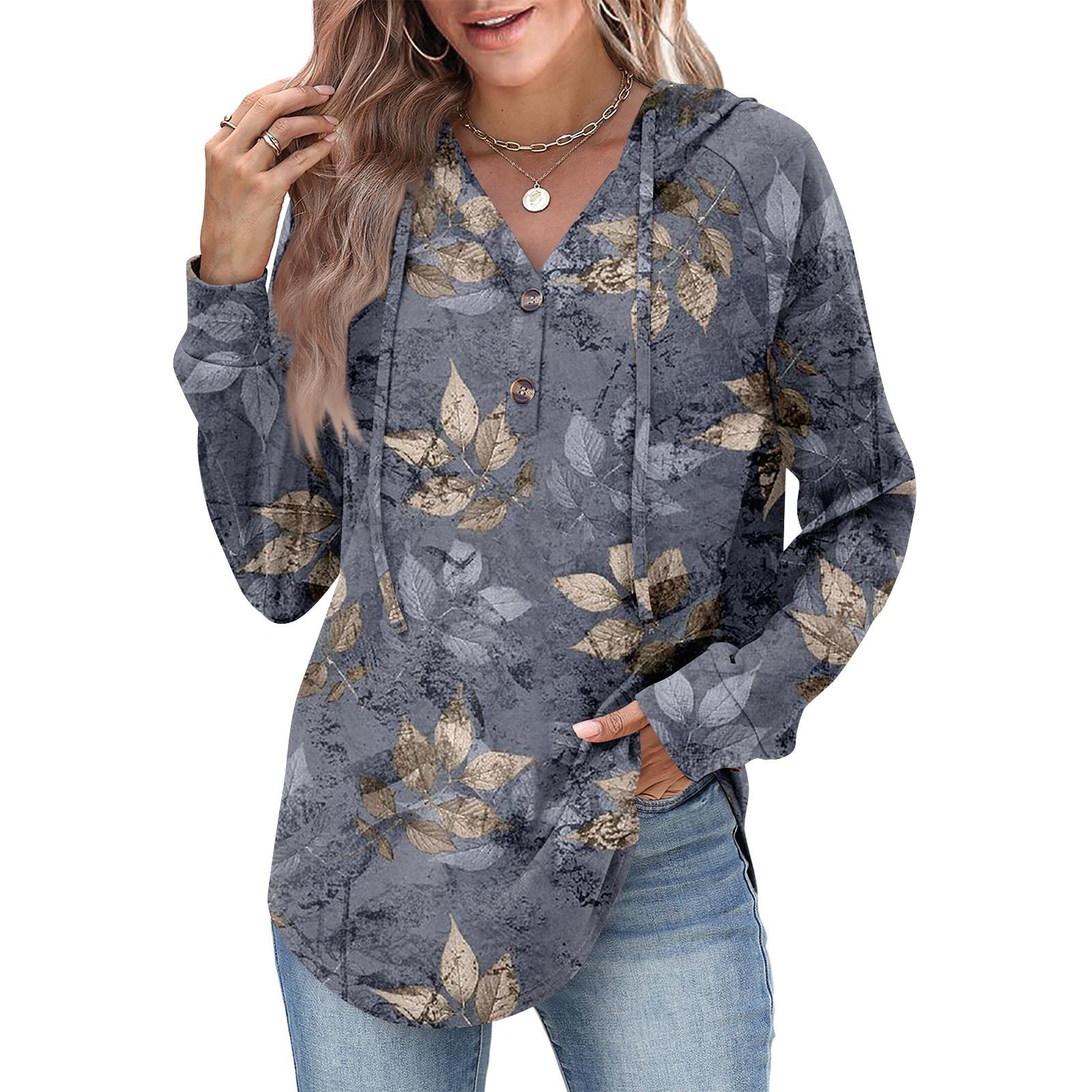 

Женская мода, женский легкий пуловер с длинными рукавами и карманами, толстовка с капюшоном в стиле консервативного стиля S