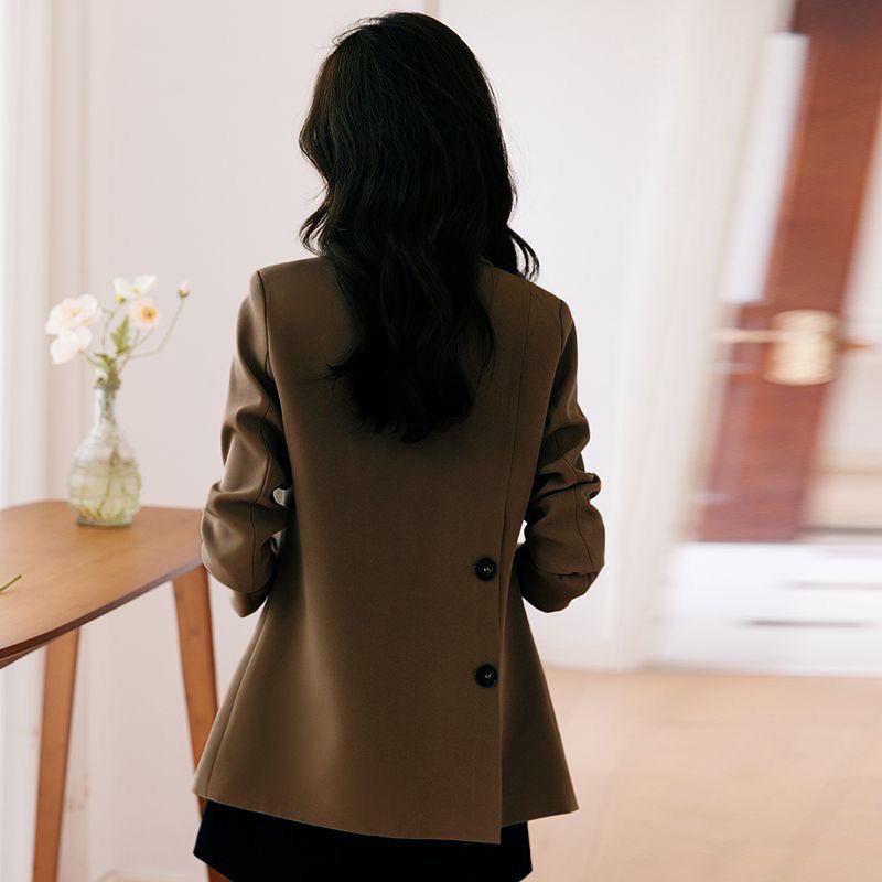 

Женский черный блейзер с хлопковой подкладкой - Коллекция Осень/Зима 2025 L (100-115)