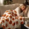 Halloween Pumpkin Flannel Throw Blanket Creative Print Soft Cozy Blanket for Couch Bed Sofa Decor