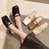 Fashion 2025 New Korean Style New Summer Women Shoes Retro Large Size Sandals for Women Fashion Casual Flat Shoes for Women