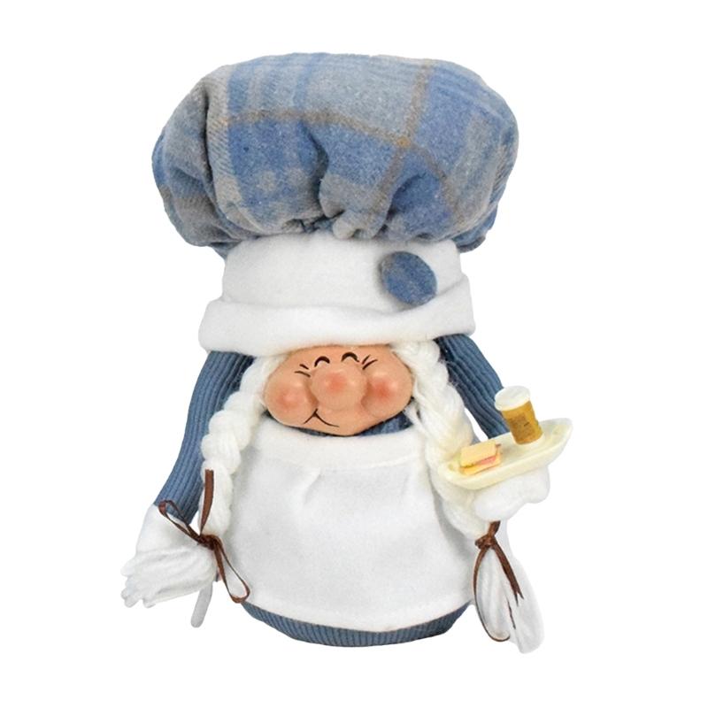 Chefs Gnomes Plush,Handmade Chefs Tomte Swedish Gnomes Scandinavian Figurine Nordics Gnomes Plush Elf Doll Ornament