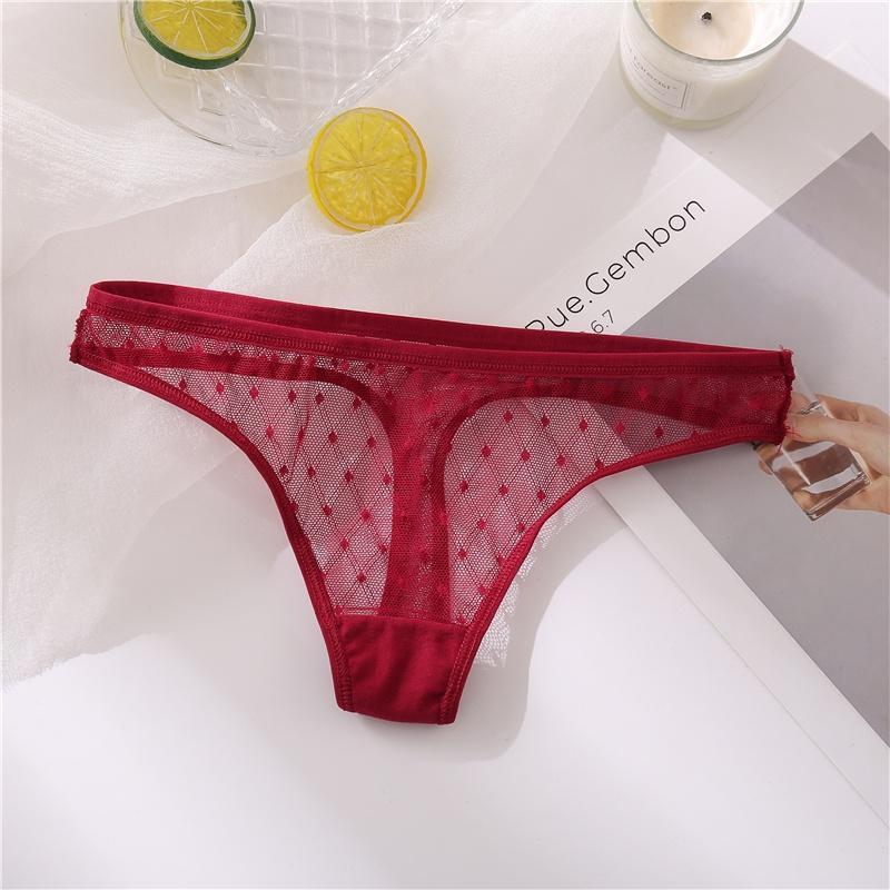 Sexy Spitze Höschen für Frauen Perspektive Frau Tanga Low-taille Unterhose Aushöhlen G-string Neue Femme Unterwäsche